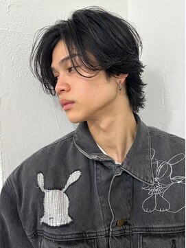 ポーチバイハニー オモテサンドウ(PORCH by HONEY omotesando) ウルフレイヤー韓国マッシュブルーブラックグレーハイライト1