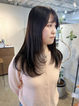 シー.(SHE.) 【SHE.】レイヤーカット/暗髪ブラウン/髪質改善/ロング