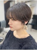 ハンサムショート　前髪ありショート　大人ショート