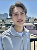 men'sメンズブリーチハイライトダブルカラースパイキーショート