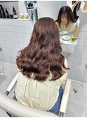 コテ巻き風パーマ＿ロング