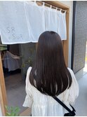 ロングローレイヤー/透明感ダークブラウン