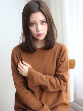 ヴィヴィ(VIVIE) ナチュラルワンカール髪質改善ココアブラウン小顔ミディアムロブ