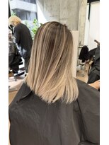 ヌエン 渋谷(NU/EN)&nbsp;ミルクティーベージュバレイヤージュ