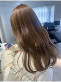 ブリーチなしダブルカラーオリーブベージュ