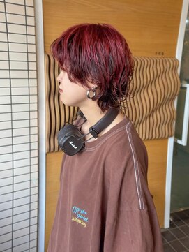 サロン シー(salon sea) salon seaとわ　アンブレラカラー ×マッシュウルフ