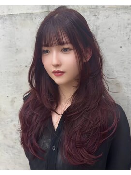 ヌエン 渋谷(NU/EN) 海外ガール風ロングレイヤーカット/バタフライカット/小顔カット