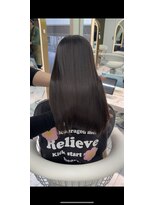 ロンドルピナス 小倉(Lond Lupinus)&nbsp;ミディアムヘア暗めカラー/デザインカラー/フェイスフレーミング