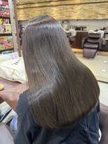 ファブ 千葉店(FaB)&nbsp;【ブリーチなしワンカラー×オリーブグレージュ】