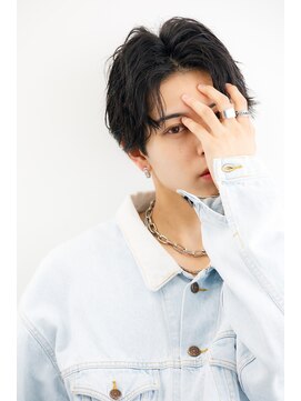 ヴェイン 渋谷(vain) 渋谷美容室センターパート韓国風メンズカットパーマk