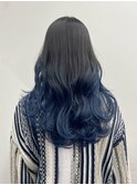 ネイブーブルーグラデーション