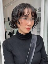 ニトバイアンキシム(nit by ahnkism)&nbsp;顔まわりレイヤー/ボブ×パーマ