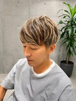 ザ サード プレイス トーキョー ギンザ(THE THIRD PLACE TOKYO GINZA)&nbsp;【銀座】木村拓哉さん風ハイライト入りショートマッシュ