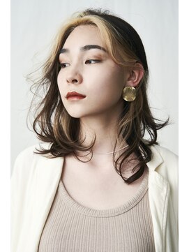 ヘアサロン ガリカ 表参道(hair salon Gallica) [河原塚七海]フェイスフレーミングインナーカラー愛され韓国ヘア