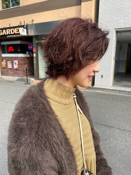 フロート 小阪店(float) ラベンダカラー_エアリーミディ 黒髪 ホワイトアッシュ