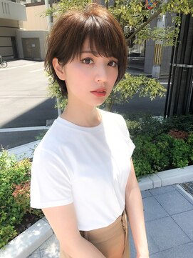 トゥルーズ(TLUUS) TLUUSイメチェン前髪ピンクベージュクールショート