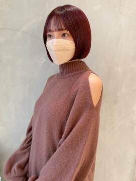 ヨーク(YOKE) 【YOKE】ミニボブ/ボルドー/プラム