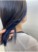 ブルーのインナーカラー★BUZZ秋山
