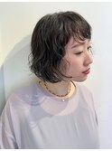 ミニウルフ/チェリーブラウン/ショート[自由が丘/パーマ]