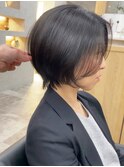【松本 聖】黒髪丸みショートボブ《大阪梅田》