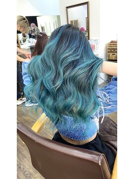 ユートピア(U topia) バレイヤージュ/ハイライト/アースカラー/ターコイズカラー