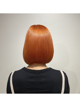 アルヴァ(ALVA) オレンジベージュ×丸みボブ（那覇　新都心）