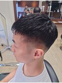 【GROOMER/S 丸山】 コテパーマ フェード スペインカール
