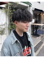 オムファミーユラグ(homme, famille raugh) 強めツイストスパイラル