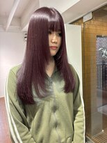 エルサザビューティー 神戸三宮(Elsa the beauty) 艶髪カシス"ストレートレイヤー"