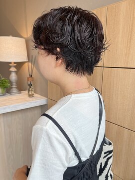 ユウヘアー 千代田橋店(U Hair) ショートパーマ×レッド