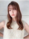 《Agu hair》艶ショコラカラー波巻×numberA.アクアバームセラム