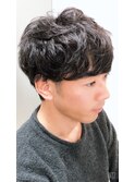 メンズパーマ/ツーブロック/マッシュ/刈り上げ/眉カット/原宿