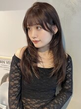 ザ パス 大名店(the path) レイヤーカット×ベージュ