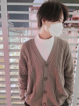 ジーナ 天神(Zina) センターパートウルフ/ニュアンスパーマ