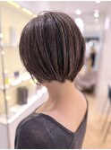 白髪をナチュラルなハイライトに 白髪ぼかし