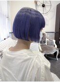＊くすみバイオレット×コンパクトボブ＊