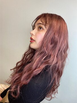 ララ モアナ(LaLa Moana) ピンクベージュ・ハイトーンエクステ・透明感ロングヘア・韓国風