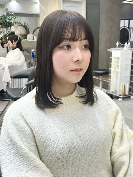 ロンドアヴァントゥス 池袋(Lond aventus) 韓国レイヤー/韓国風/ボブ/髪質改善/黒髪/ブリーチなし〔池袋〕