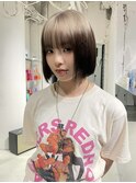 マッシュショートハイライトハンサムショートヘアカラーパーマ