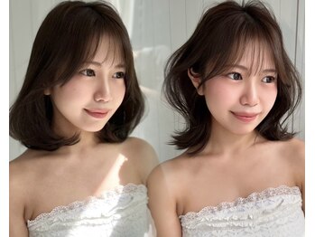 etora 渋谷店 髪質改善トリートメント　縮毛矯正　ダブルカラー　レイヤーカット