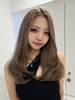 アスター 天神大名店(Aster)&nbsp;小顔に見えるトレンドヘア/黒髪/オリーブグレー/ココアベージュ