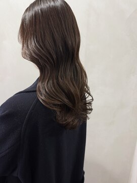 【asuka】アッシュベージュ　暗髪ロング　艶髪