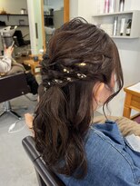 アンクル(ancre)&nbsp;ヘアセット×ハーフアップ×ミディアム【広島】【横川】