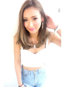 ルモア(RUMOR) Rumor×ミルキーベージュカラー☆ハイライトMIX