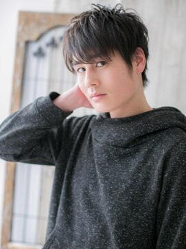 モッズヘア メン 上尾東口店(mod's hair men) ≪mod's men≫黒髪イケメンサイドパートb