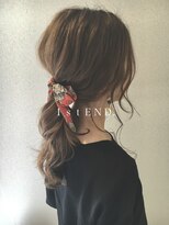 スカーフアレンジ カール ラフ