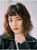 【浅草美容院Aina】ガーリーウェーブミディ◎30代40代50代