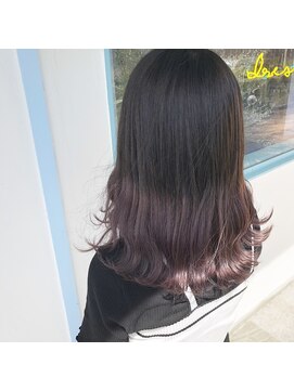 テクライズ 豊橋店(TECHRISE) ラベンダーピンク×グラデーション