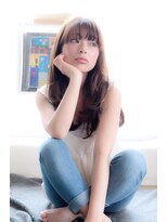 リアン(Lien)&nbsp;Lien☆小顔厚めバング×ナチュラルストレートパーマ　立川