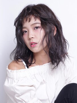 エムスラッシュ みなとみらい馬車道店(M SLASH) M.SLASH馬車道/オン眉/ダークアッシュ/大人ガーリー/くせ毛風z1